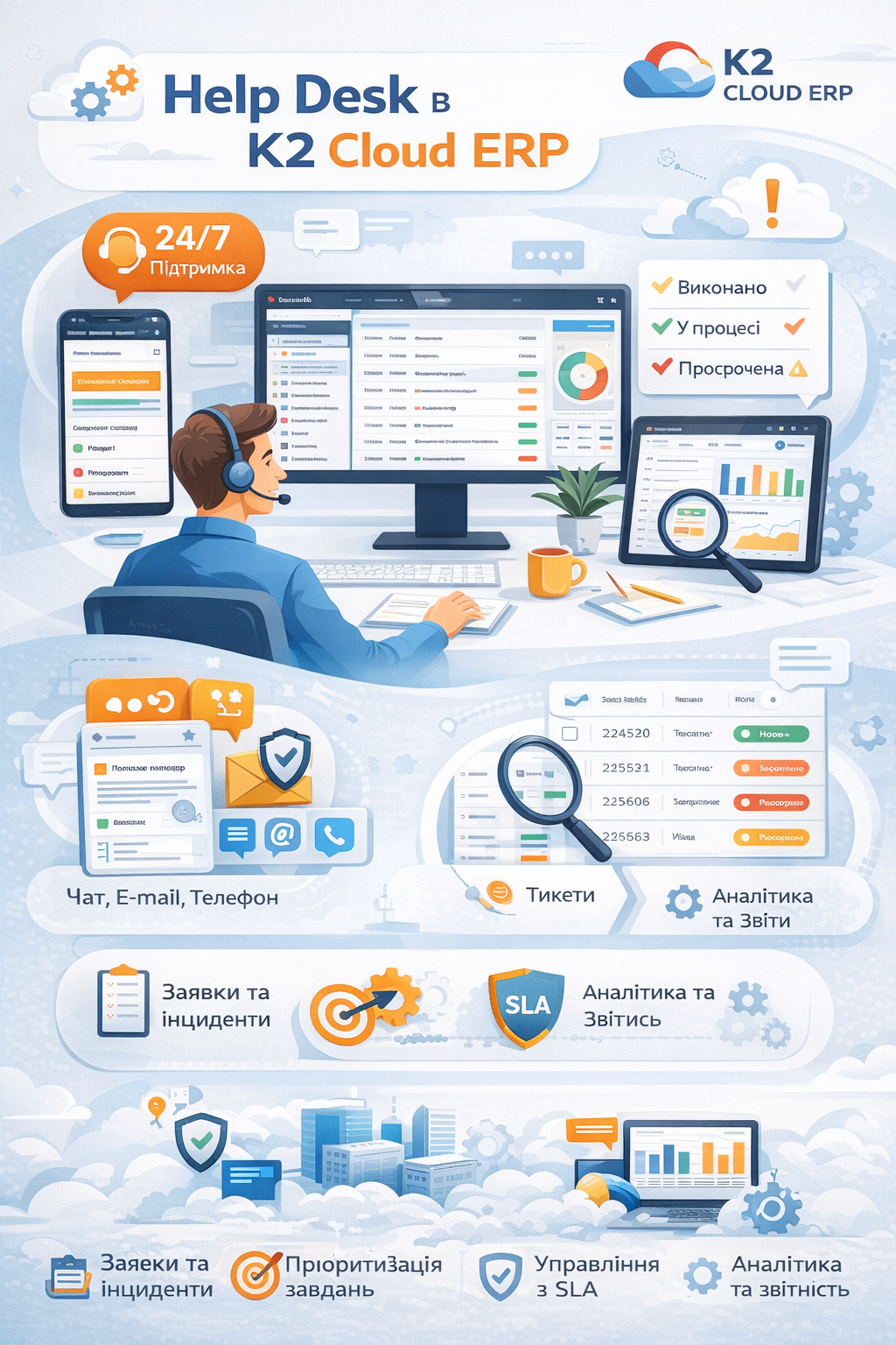 Help Desk в K2 ERP без vendor lock: відкритий код K2 ERP