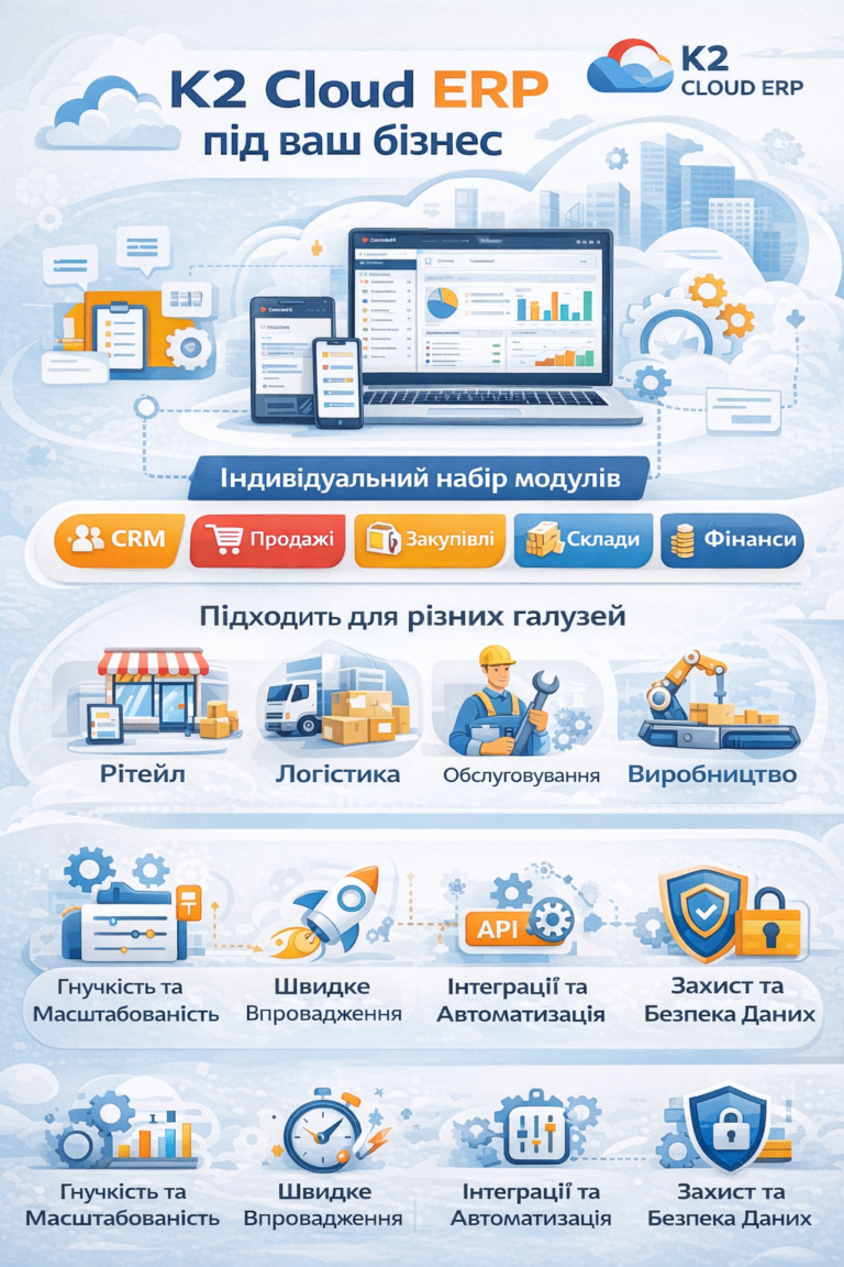 K2 ERP під ваш бізнес без vendor lock: відкритий код K2 ERP