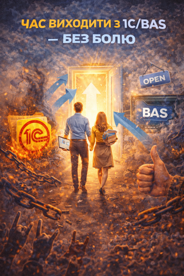 Час виходити з 1С/BAS без vendor lock: відкритий код K2 ERP