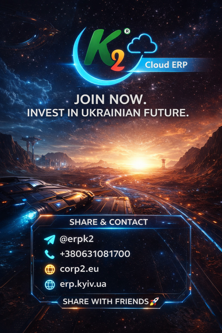 Не чекайте готового. Заходьте в українську ERP зараз без vendor lock: відкритий код K2 ERP