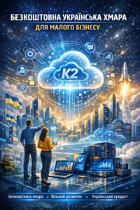 Безкоштовна українська хмара для малого бізнесу без vendor lock: відкритий код K2 ERP