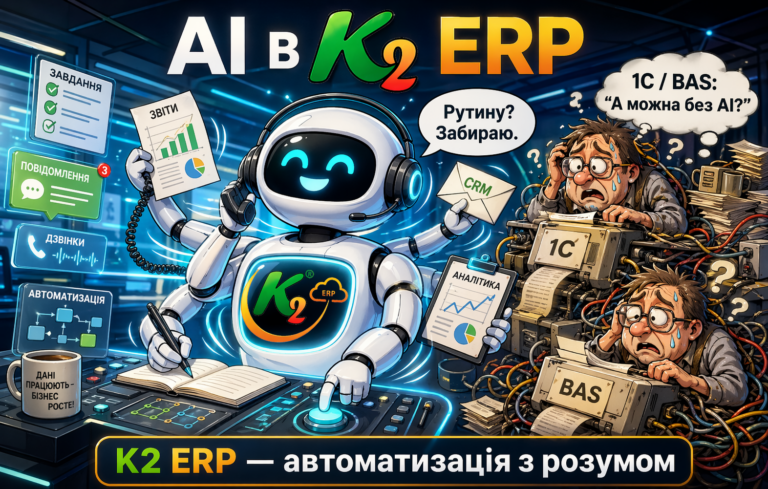 AI в K2 ERP без vendor lock: відкритий код K2 ERP