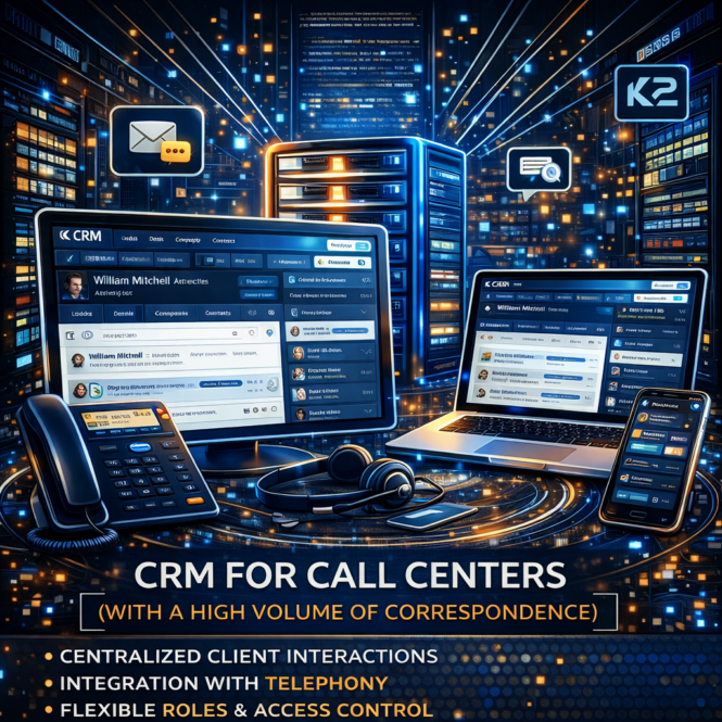 CRM для Колл-центру — модуль K2 ERP для вашого бізнесу 1 crm для колл-центру