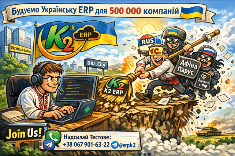 Python-розробник / Backend або Full-stack developer в K2 ERP без vendor lock: відкритий код K2 ERP
