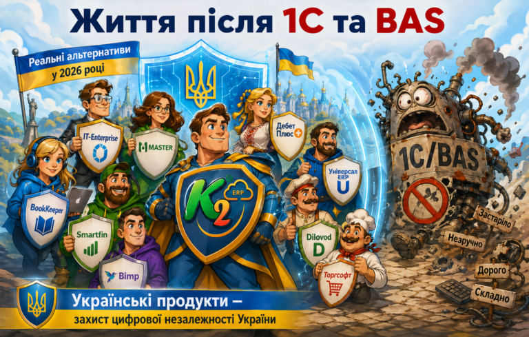 Життя після 1С та BAS без vendor lock: відкритий код K2 ERP